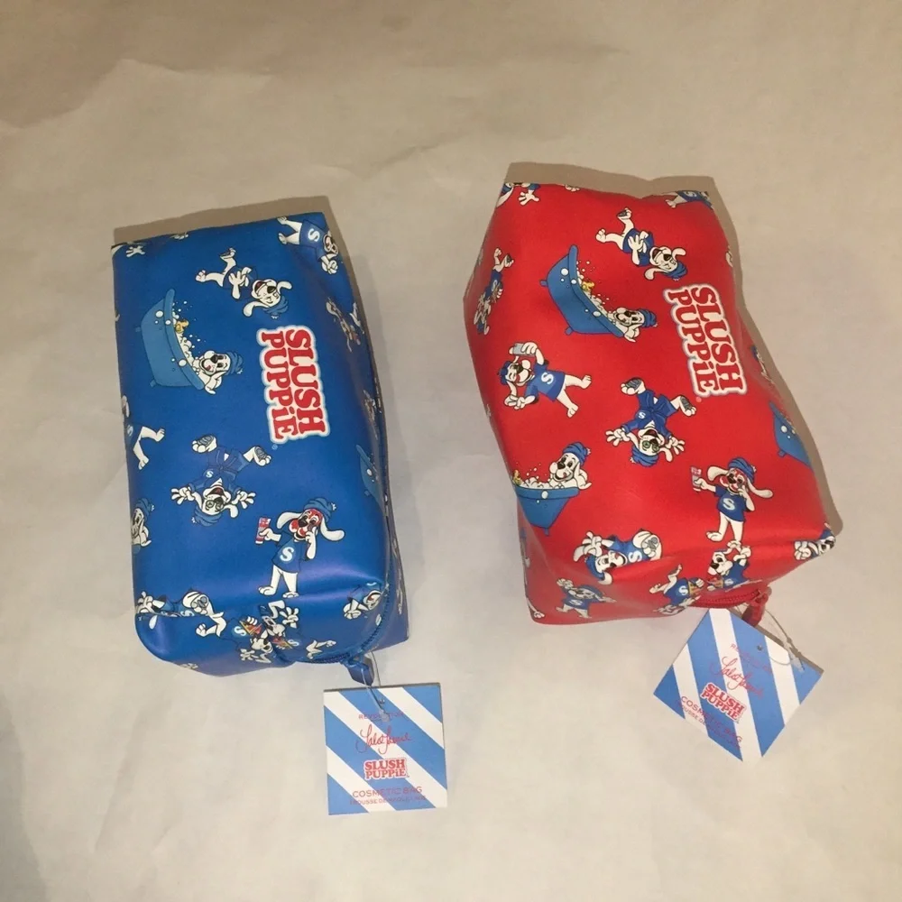 2 x slush puppie makeup bags